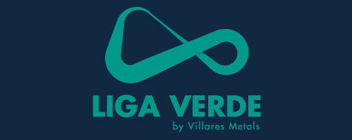 Logo do programa de Economia Circular da Villares Metals, o Liga Verde