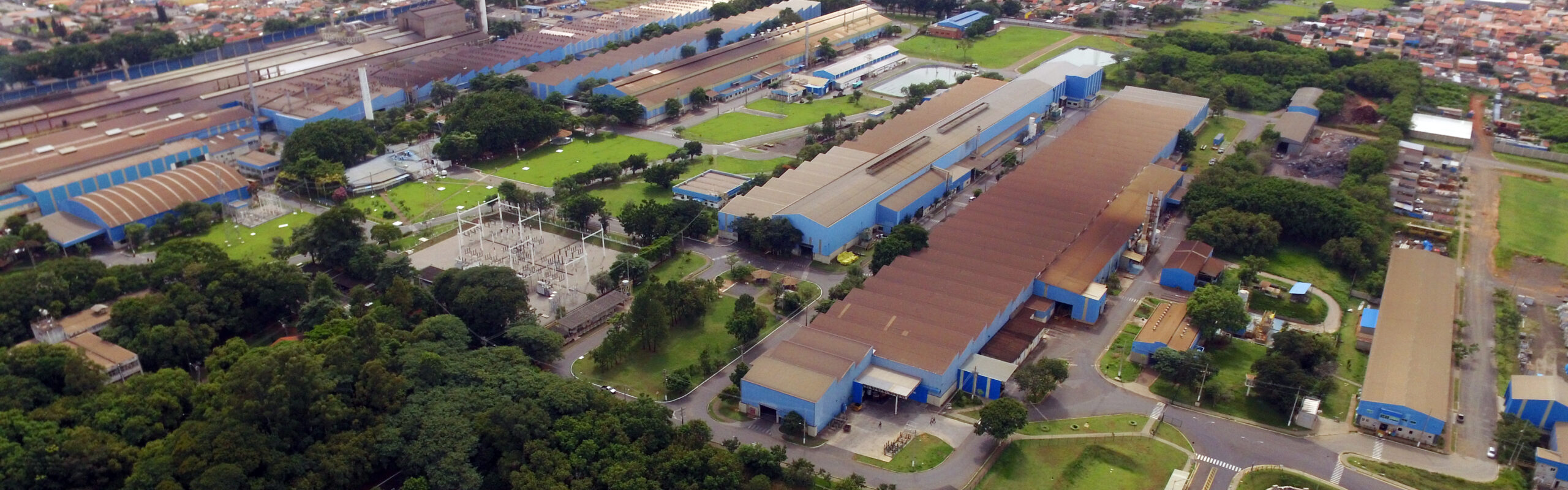imagem aérea da planta de Sumaré